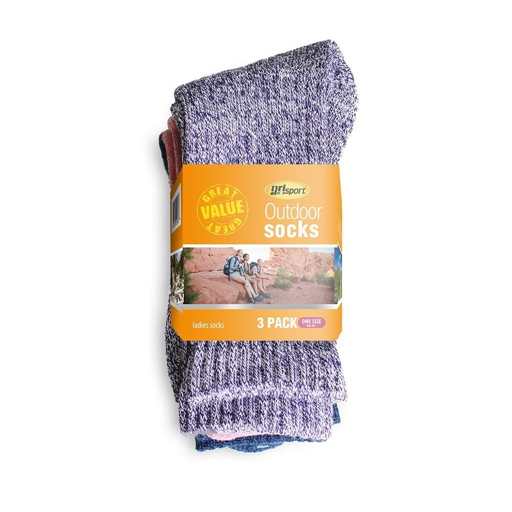 Ladies Outdoor Multipack Socks