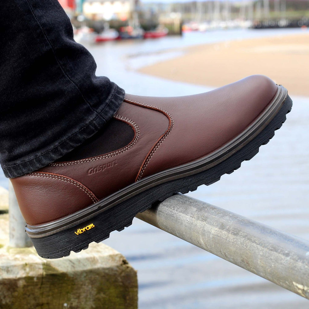 Crieff Brown Slip On Boot