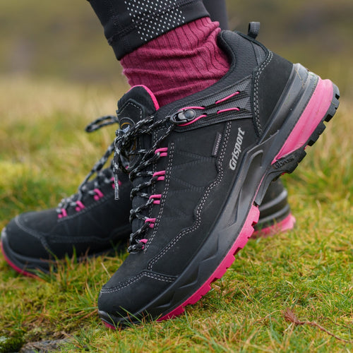 Ladies Bodmin Black Walking Shoe