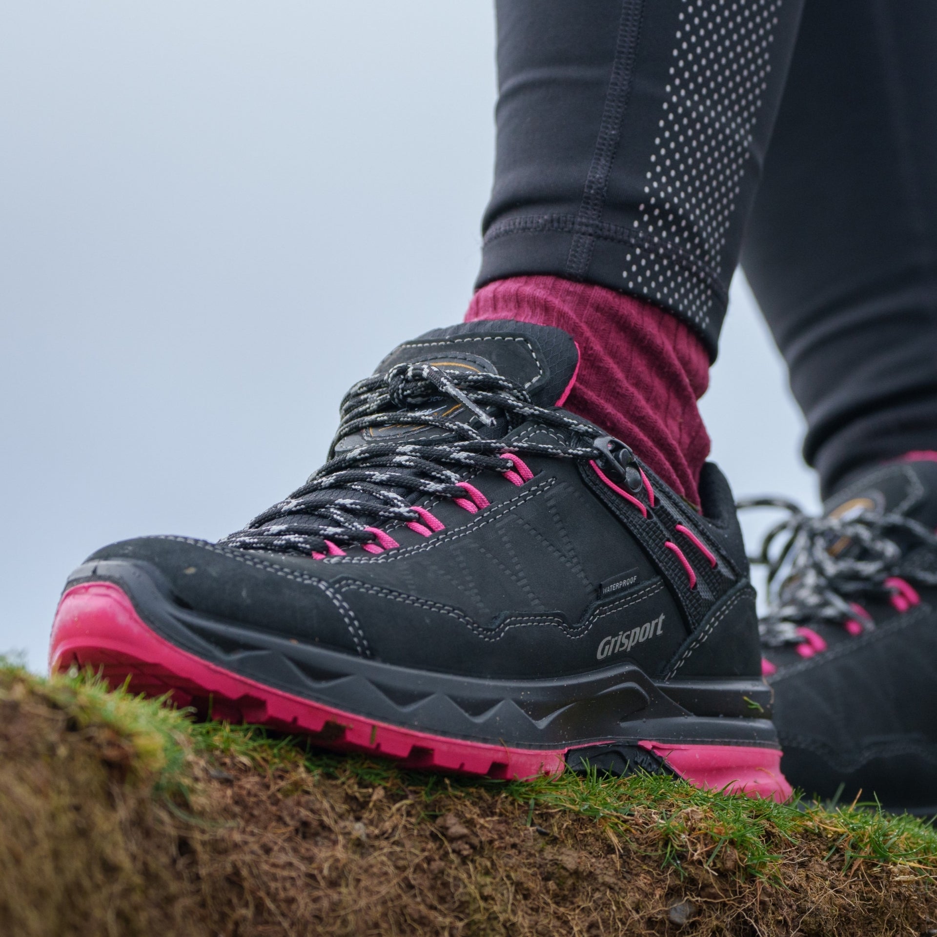 Ladies Bodmin Black Walking Shoe