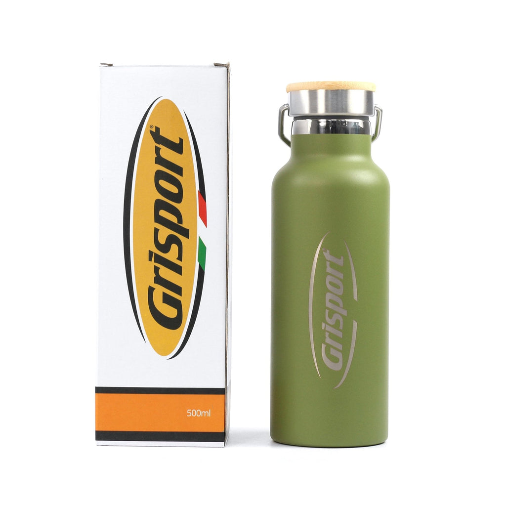 Vacuum Bamboo Top Water Bottle