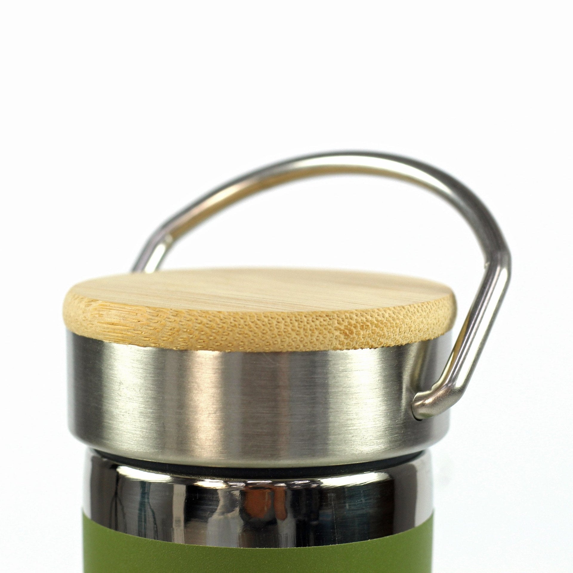 Vacuum Bamboo Top Water Bottle