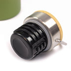 Vacuum Bamboo Top Water Bottle