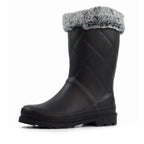 Norway Black Faux Fur-Lined Wellington