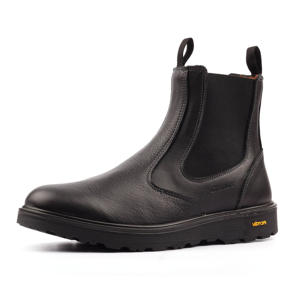 Crieff Black Slip On Boot