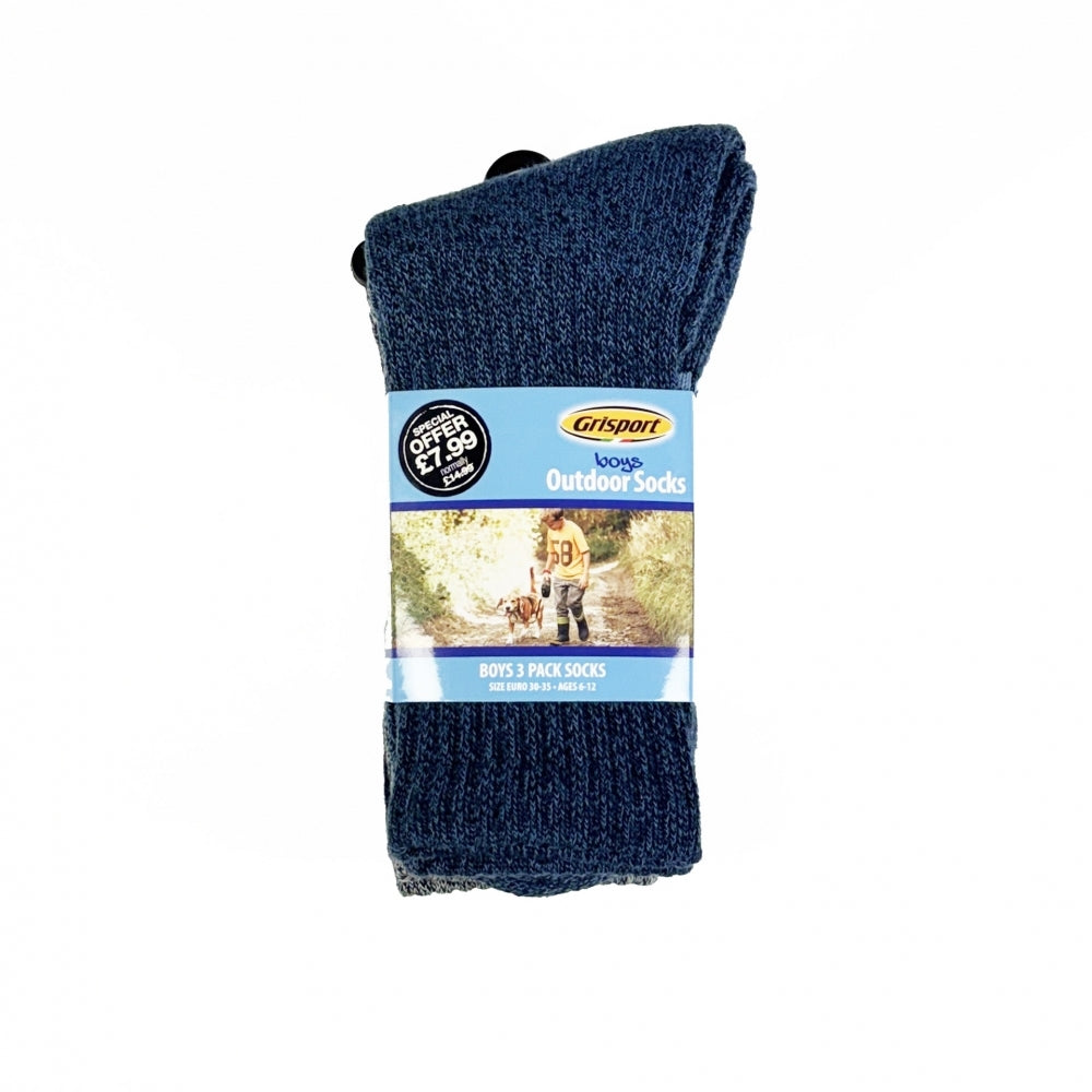 Boys Multi 3 Pack Socks