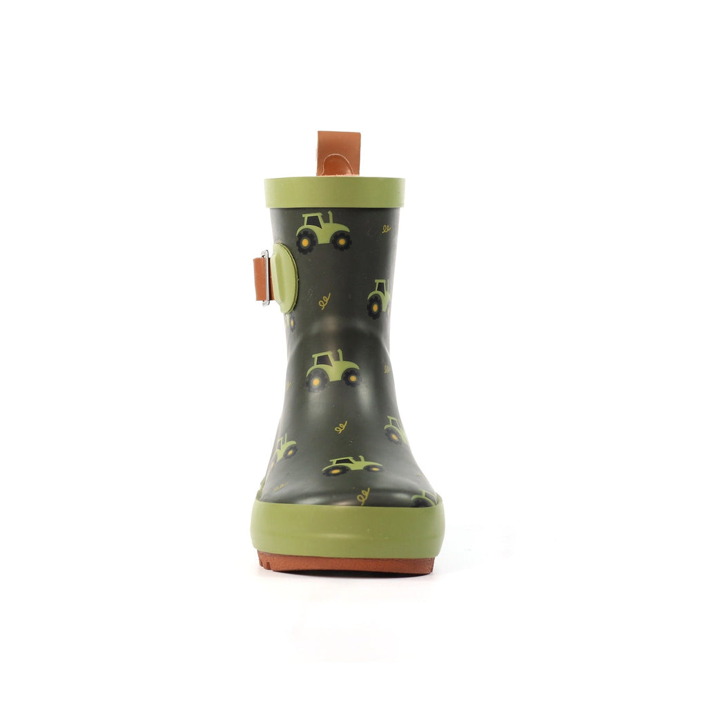 Tractor Green Toddler Wellington