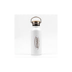 Vacuum White Bamboo Top Water Bottle