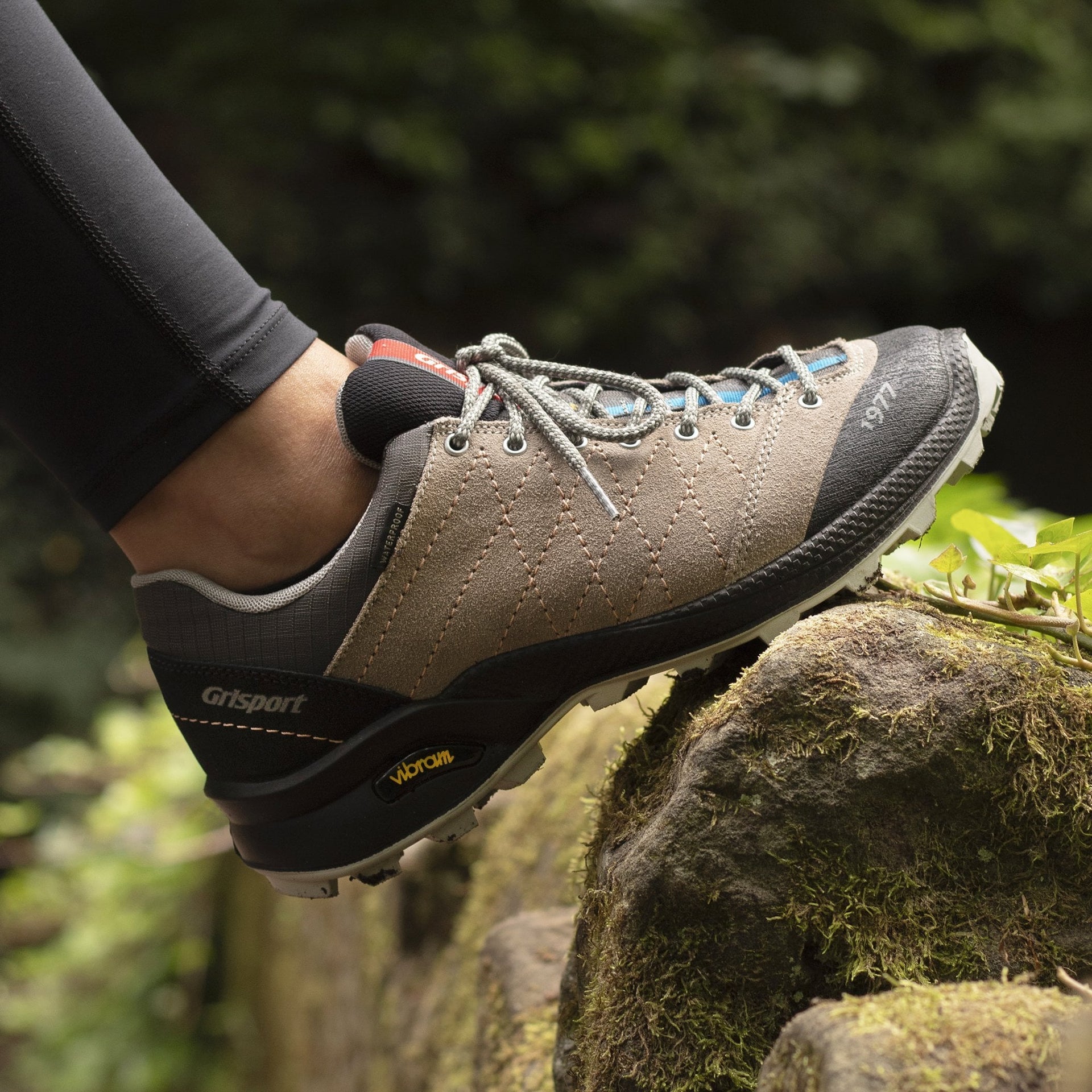 Lady Treviso Light Grey All Grip Walking Shoe