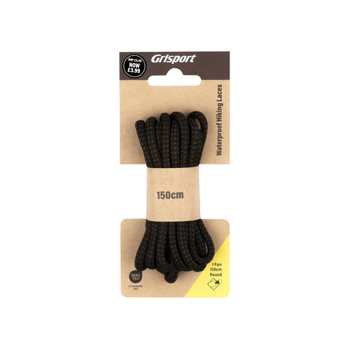 150cm Round Brown/Black Single Lace
