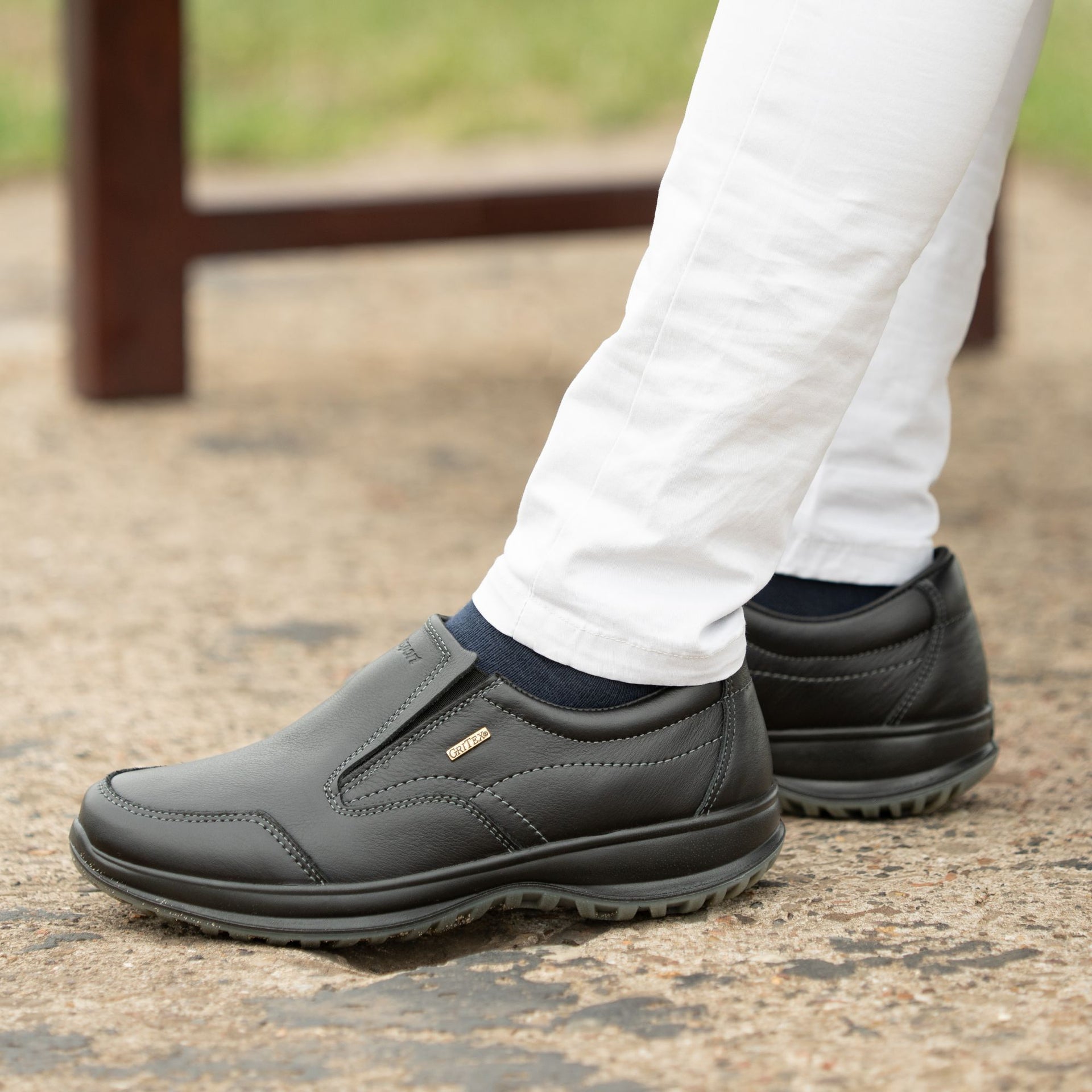 Melrose Black Active Slip On Shoe