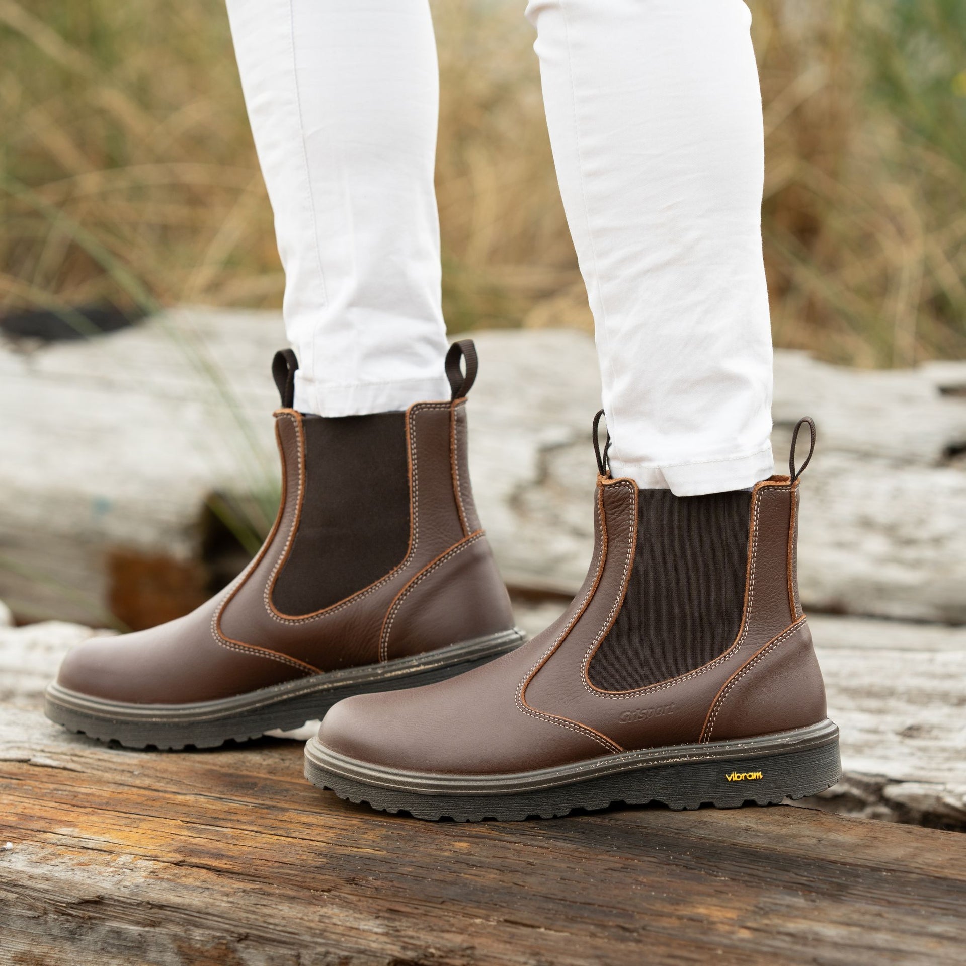 Crieff Brown Slip On Boot