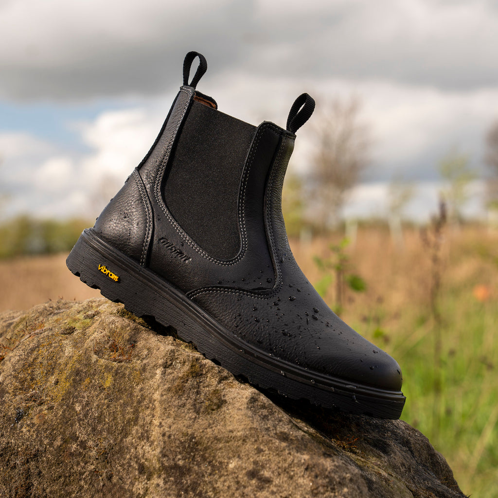 Crieff Black Slip On Boot