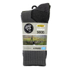 Mens Medium Bamboo 4 Pack Socks UK Size 6-8.5