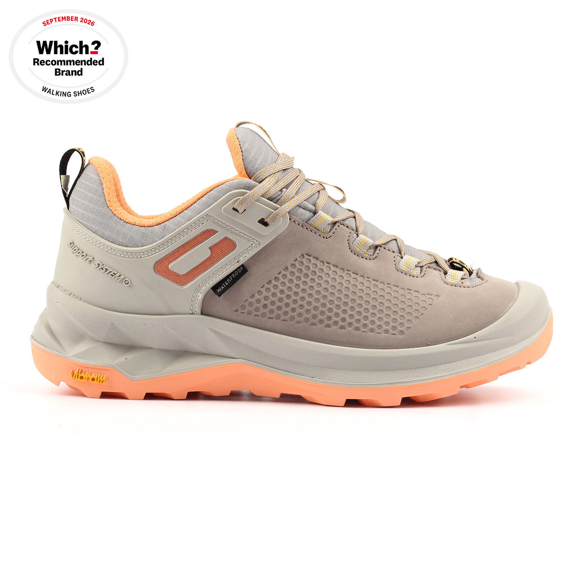 Lady Nomad Light Grey Walking Shoe
