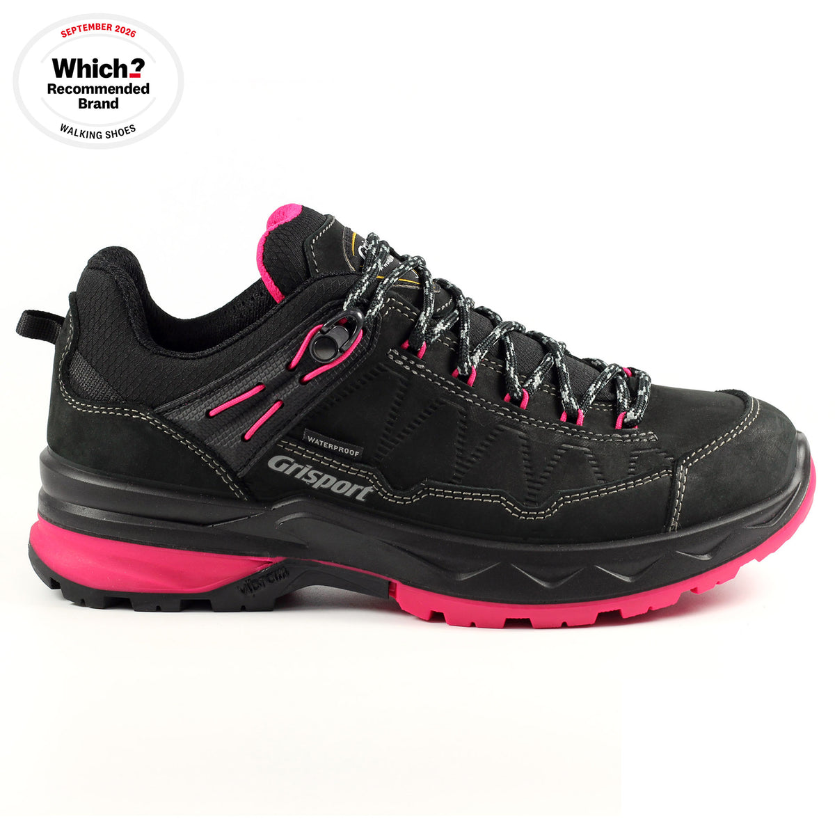 Ladies Bodmin Black Walking Shoe