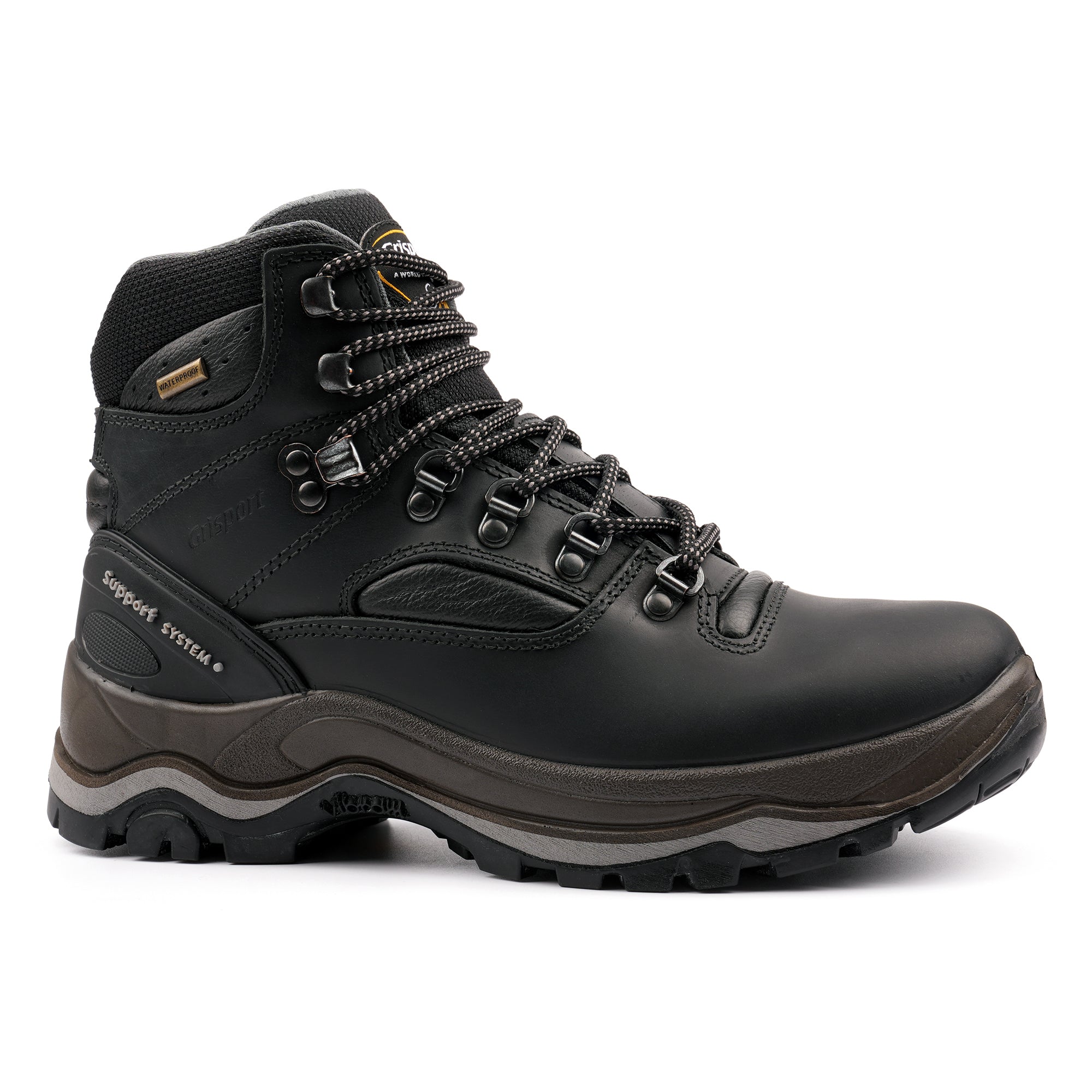 Quatro Black Hiking Boot