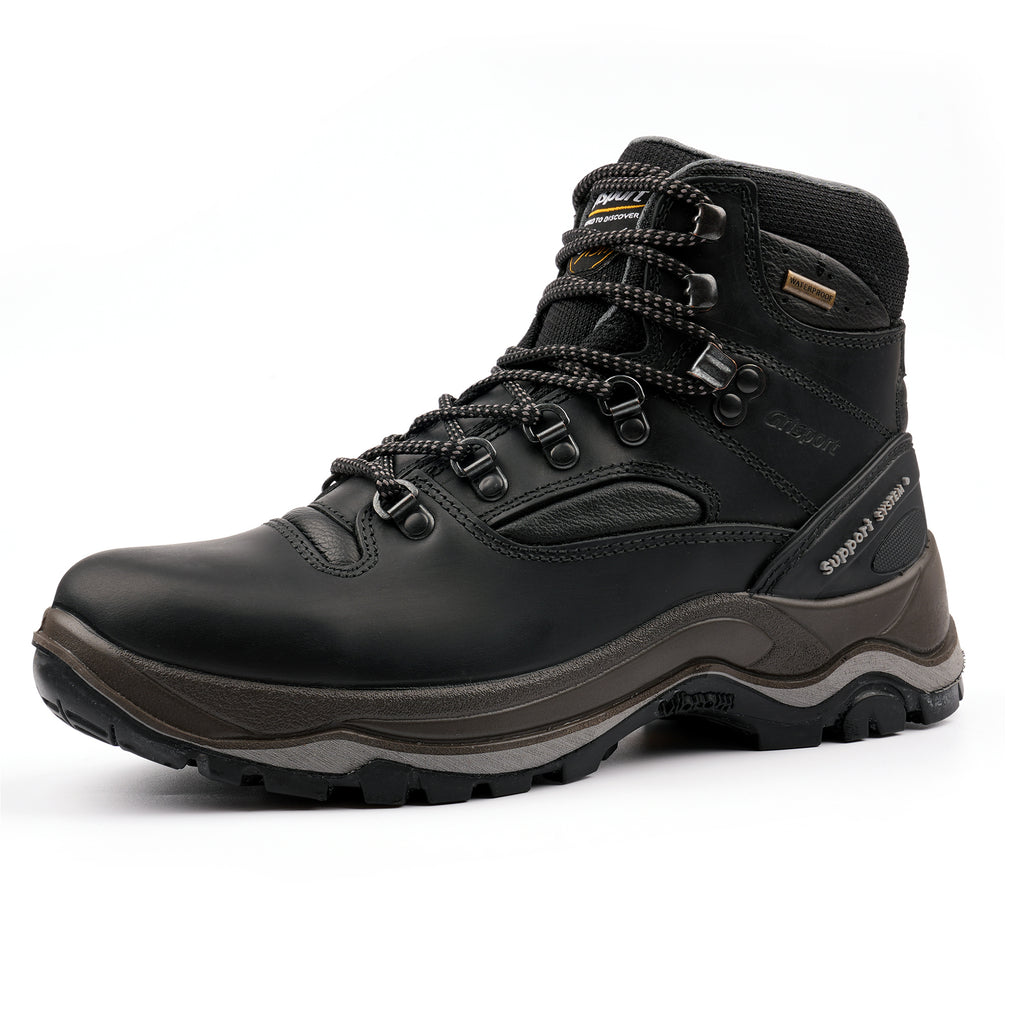 Quatro Black Hiking Boot