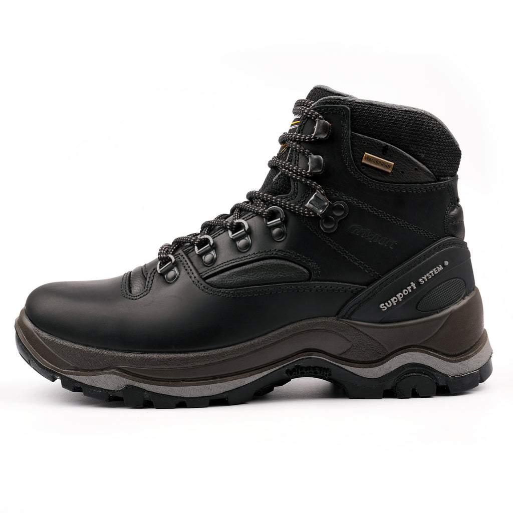 Quatro Black Hiking Boot